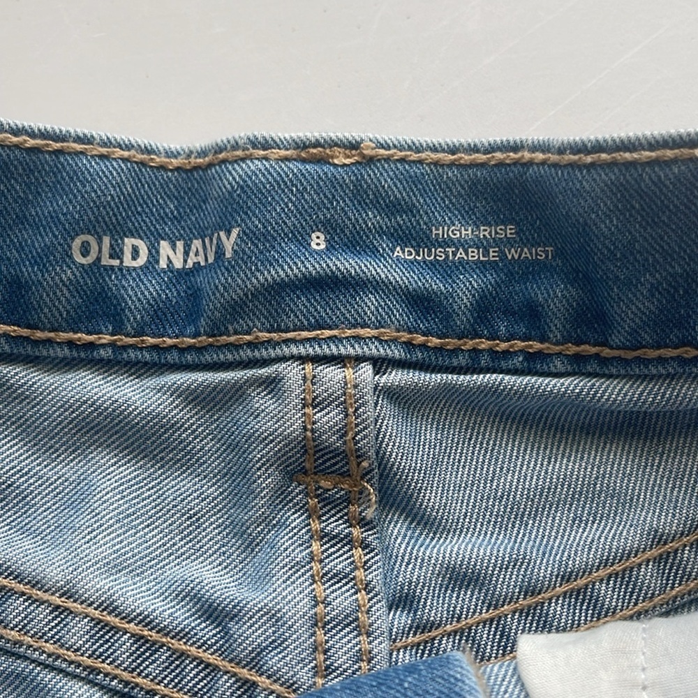 2 Pairs of Old Navy Adjustable Denim Shorts Size 8 - Picture 8 of 9